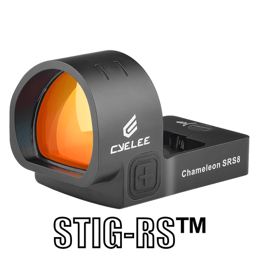 Cyelee Chameleon SRS8 w/ STIG-RS, Red 8 MOA Dot, For RMR/407C/507C Footprint